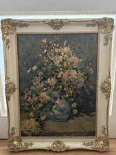 Renoir Fiehl Grande Vase Di Fiori Spring Bouquet Flowers Framed Reproduction
