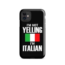Italian Flag Cell Phone Case  - fits iPhone 13® Funny Italian Gift