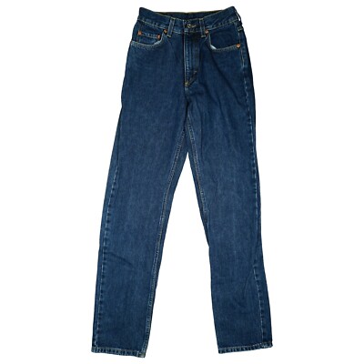 Mustang Inyo Damen Jeans Hose high Rise Slim Straight S W27 L32 dunkel Blau TOP