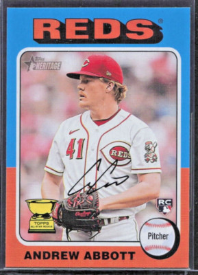 2024 Topps Heritage #470 Andrew Abbott RC - Cincinnati Reds - MINT
