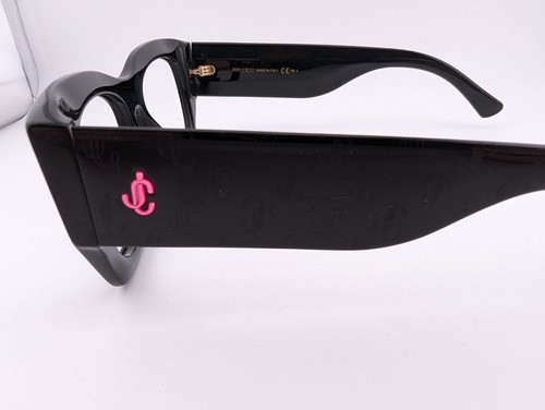 Jimmy Choo Eyeglasses, Frames Only, Cami/S 807IR Blk, 56-17-145, Plastic, Italy - Picture 19 of 19