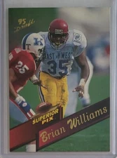 1995 Superior Pix Draft #8 Brian Williams USC Trojans Football Card 