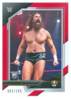 SAXON HUXLEY ''RED RC BASE CARD /199'' PANINI WWE NXT 2.0 2022