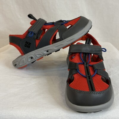 COLUMBIA TECHSUN WAVE SPORT SANDALS New SZ 2 Red/Gray