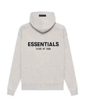 NWT FEAR OF GOD ESSENTIALS HOODIES SS22 "Light Oatmeal" AUTHENTIC (SIZE XXS-XL)