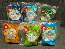 McDonalds Happy Meal Toy 2001 Disney Mickey Mania/House of mouse Soft Toy set 6