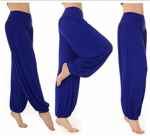 Pantaloni harem da donna bambino ragazzo ragazza pantaloni larghi danza yoga Ali Baba leggings - Foto 25 di 37