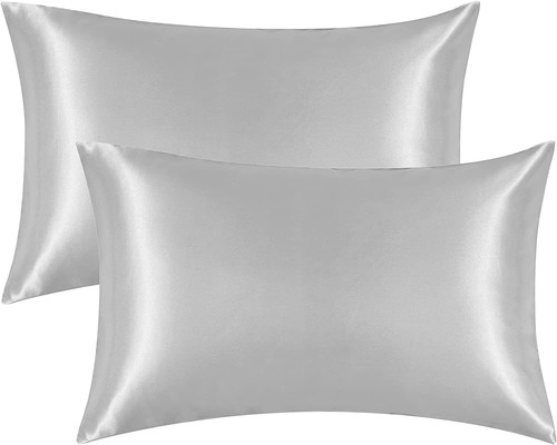 Satin Pillowcase for Hair and Skin Silk Pillowcase Set 2 with Envelope Closure - 第 1/57 張圖片
