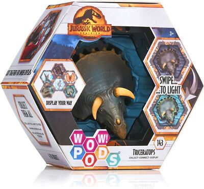 WOW Pods Triceratops Dinosaur Jurassic World Dominion Light-Up Figure WOW! Stuff