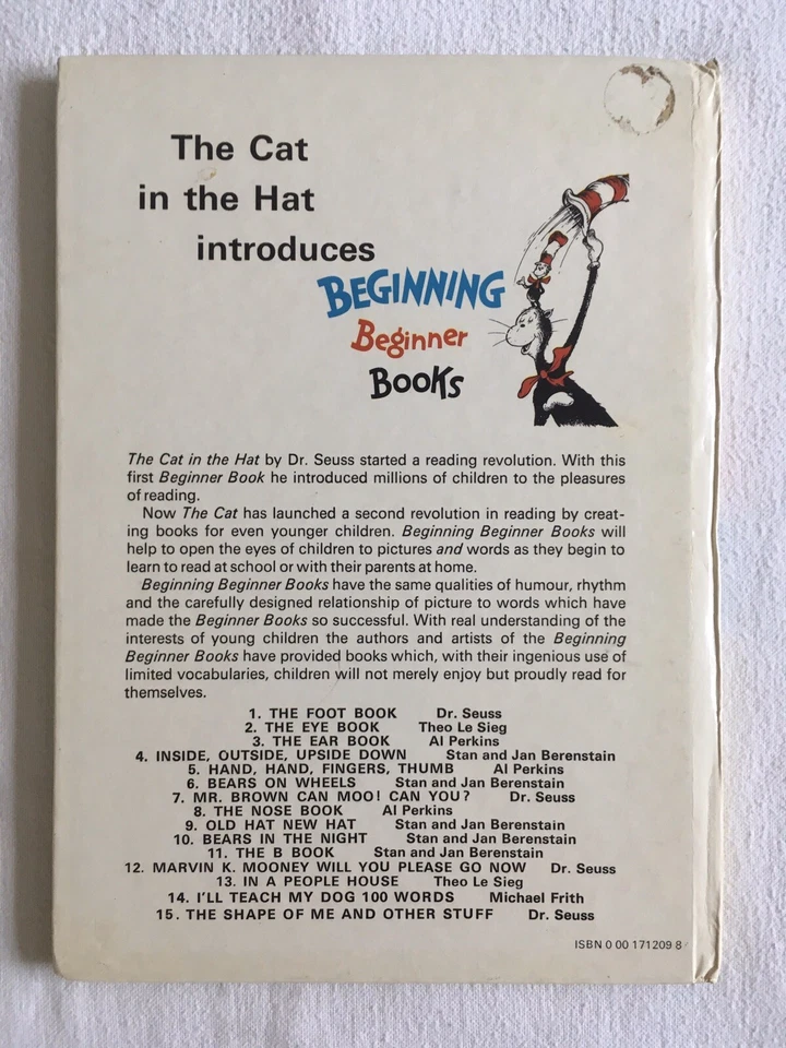 OLD HAT NEW HAT by Stan and Jan Berenstain HB 1971 1st 1st Dr. Seuss Beginner - Image 3 of 4