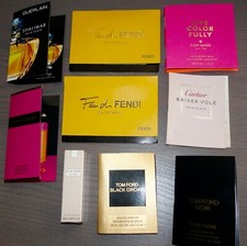 Lot parfume samples: Fendi/Tom Ford/Cartier/Prada/Kate Spade/Guerlain/ Elie Saab