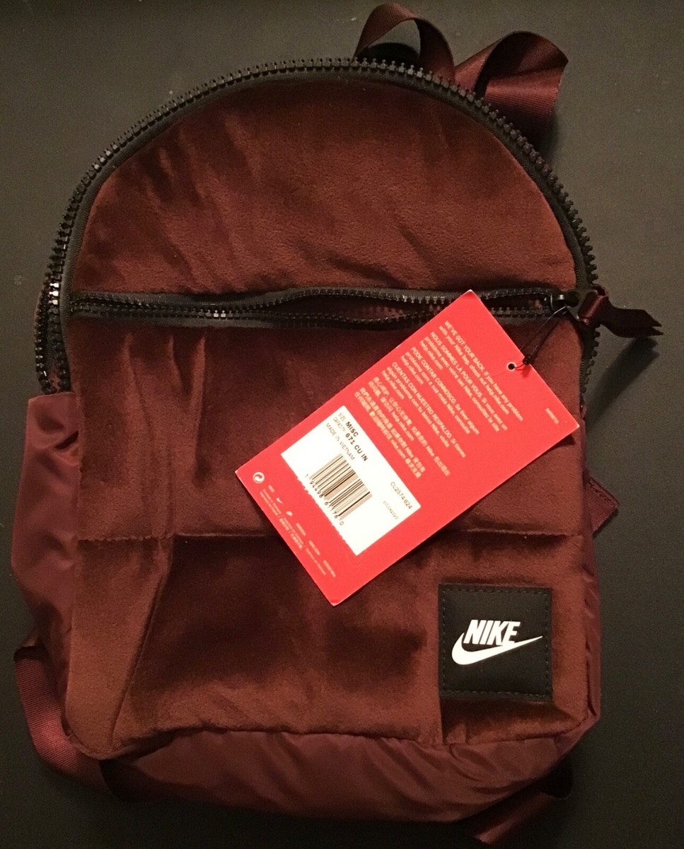 nike velvet backpack