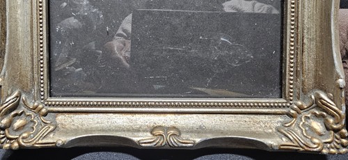 Vintage Ornate Medium Picture Frame RectangleElegant velvet back black - Picture 5 of 12