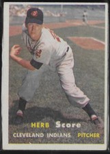 1957 Topps Baseball Herb Score #50!  Low Shipping for Multiple Items!