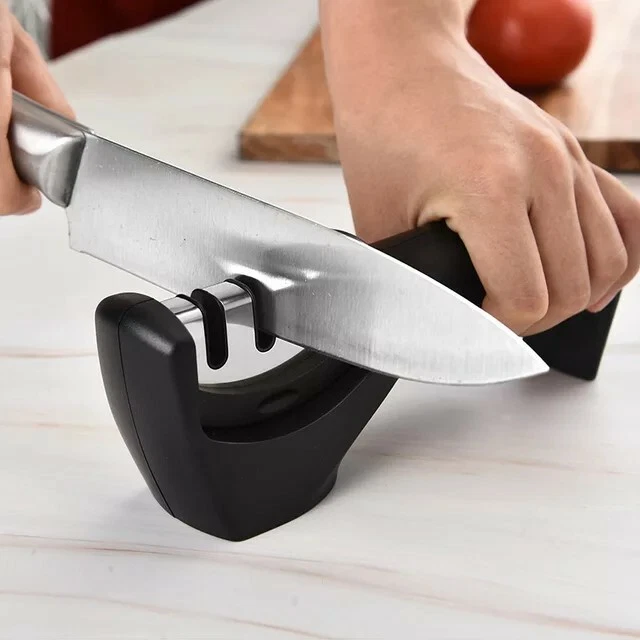 Knife Sharpener Kitchen Knives Blade Sharpening System 3 Stage