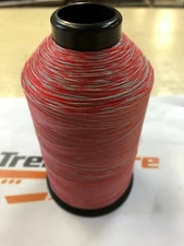 H&B VARIEGATED MULTI-COLOR RED GRAY COLOR 13449  T45 T46 8OZ NYLON THREAD NEW!