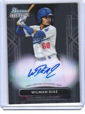 2022 Wilman Diaz Bowman Sterling Auto RC #PA-WD (H400) $6 MAX SHIP