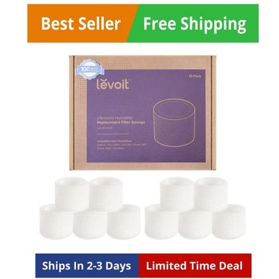 10-Pack Top Fill Humidifier Replacement Filters, Capture Particles to Improve...
