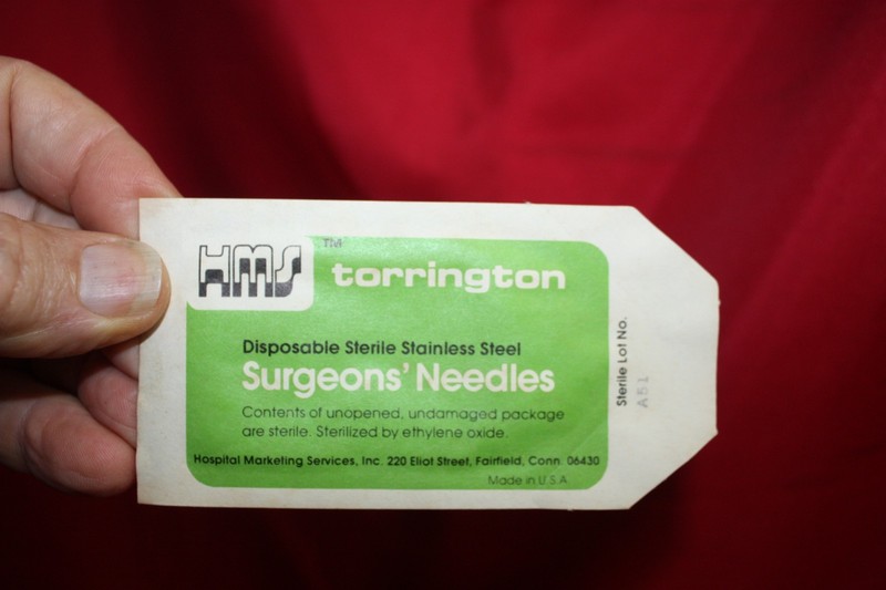 13 Pkgs NOS Medical Veterinary Torrington Mayo Catgut 1/2Circle Surgical Needles
