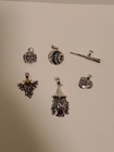 Lot of 6 Peter Stone PSCL Silver Plate Fantasy & Celtic Pendants – Wizard, Green — photo 1