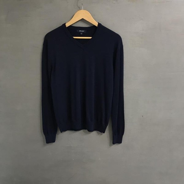 Men Spada Roma Sweater Navy Wool 38 / M / 46