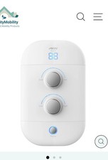 AKW iTherm White Thermostatic Electric Shower 8.5kW With Accessory Kit