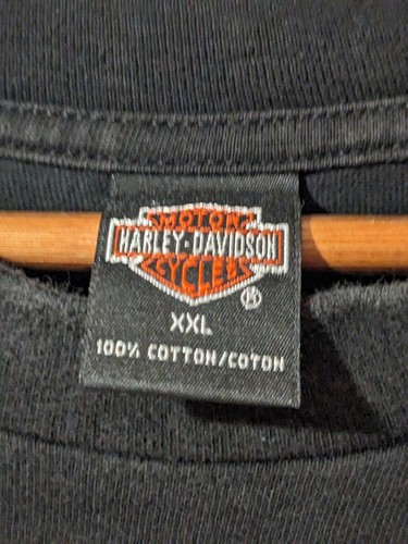 Vintage 1999 Harley Davidson Motorcycle Logo Texas Black XX-Large T-Shirt - Picture 4 of 6