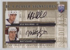 2006 Upper Deck Be a Player Signatures Duals Kyle Wellwood Matt Stajan Auto i9i