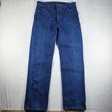 Wrangler Jeans Mens 33x32 Blue 13MWZ Cowboy Cut Original Fit Straight Indigo VTG