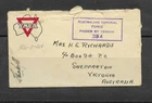 Australia WW2 Military mail cover. No stamp or Postmark. Censor number 384