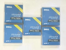 Lot Of 5 Dell LTO-4 Tape Cartridge #YN156 Storage Data Tape 800GB / 1600GB -NEW