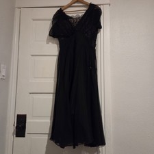 Vintage Honecoming Dress Women's  Black Lace No Size Tag (S/M) 
