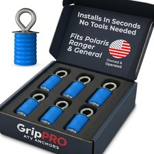 GripPRO ATV Anchors – 6 Pack Fits Polaris Lock & Ride Bed Holes on Ranger & Ge