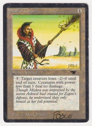Staff of Zegon (Antiquities) - Magic: The Gathering
