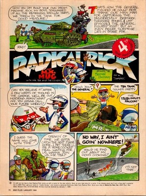1984   RADICAL RICK BMX COMIC   80s BMX Art by Damian MR. T FA.10