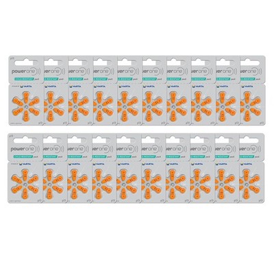 Power One Size 13 Hearing Aid Batteries (120) (p13-120)