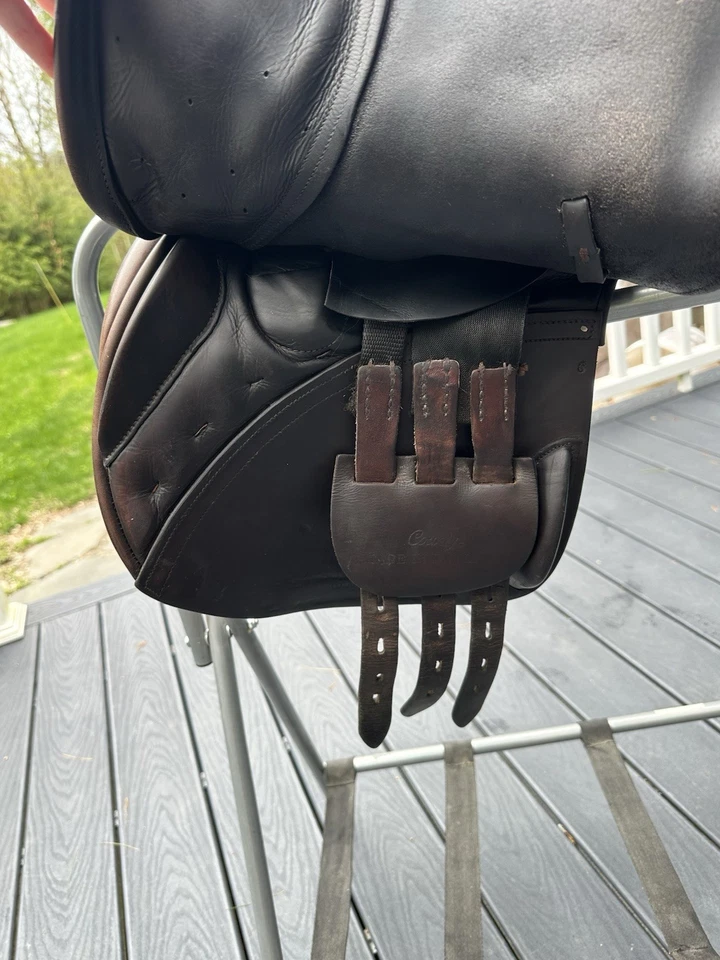 Sillín de salto de lana de contacto cercano County Stabilizer 18 N (medidas MW) Foto 3 de 4