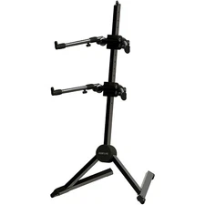 Quik-Lok Column Style Double Tier Keyboard Stand LN