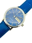 Vintage Omega Seamaster Automatic Day-Date Blue 1977 Cal. 1020 SS Ref. 166.0209.