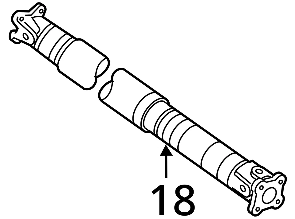 Rear Drive Shaft AWD Fits 14-23 INFINITI QX80 811588 Foto 3 de 4