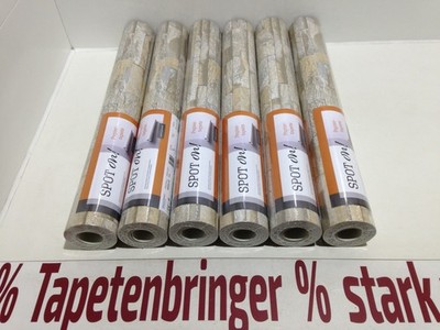 Papiertapete Erismann 6x 05222-30 (6Rollen) Klinkeroptik Beige Grau Sand Stein