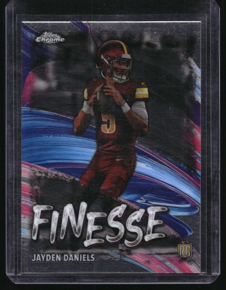 2024 Topps Chrome Jayden Daniels #F-3 Finesse Washington Commanders