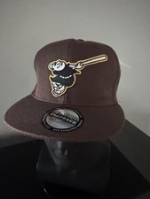 RETRO CLASSIC SAN DIEGO PADRES LOGO ADULT SIZE BROWN SNAPBACK HAT NEW
