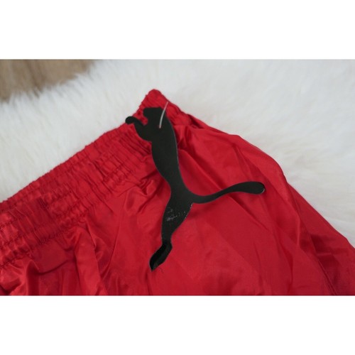 Pantaloncini calcio PUMA nylon uomo XL foderati lucidi nuovi con etichette vintage anni 90 - logo ricamato - Foto 4 di 11