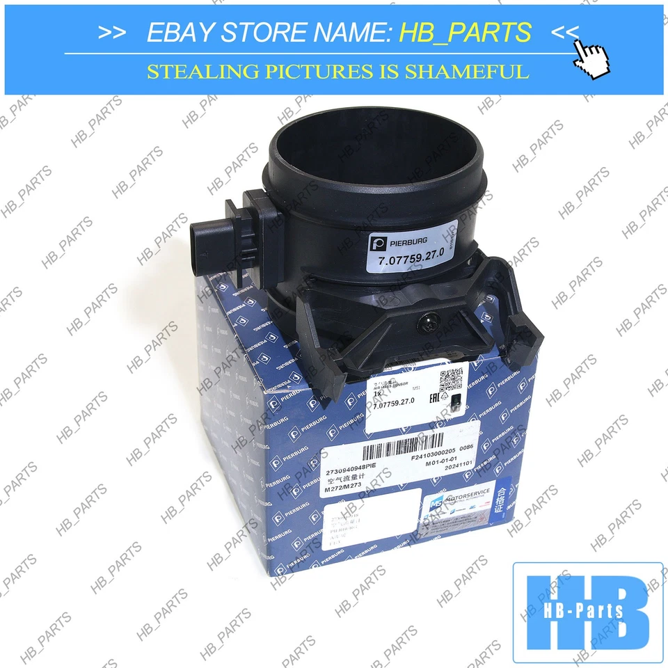 New PIERBURG MAF Mass Air Flow Sensor for Mercedes W164 R171 W203 W204 W207 W209 - Imagem 3 de 4