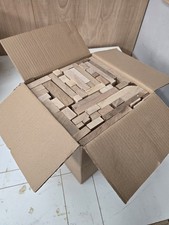 Box Of Solid Wood Offcuts. PAR. Hardwood Timber For Crafts / Woodworking Project