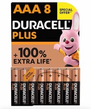 Image of Duracell Plus AAA Battery (Pack of 8)