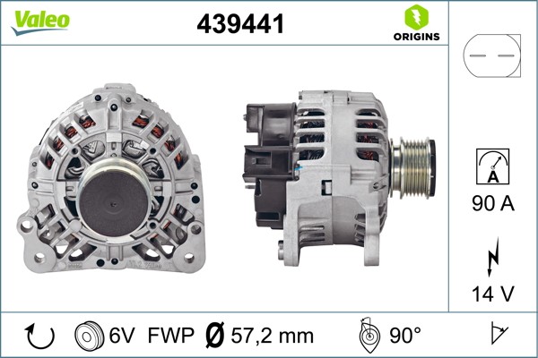 VALEO-OE 439441-OE Alternator for AUDI,FORD,SEAT,SKODA,VW