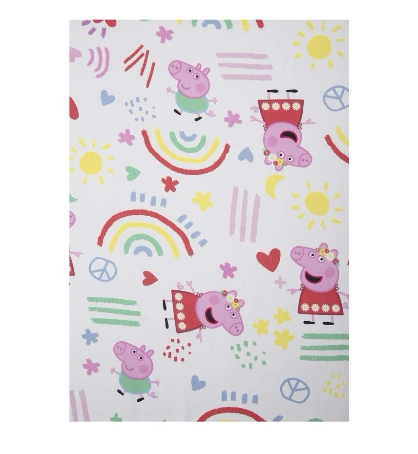 Peppa Pig Be Nice & Kind 4 Piece Toddler Bedding Set. Girls Bed Pink - Image 3 of 4