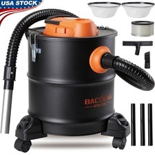 Powerful Ash Vacuum Cleaner HEPA Filter Fireplace Wood Stove W/ Accessories New
